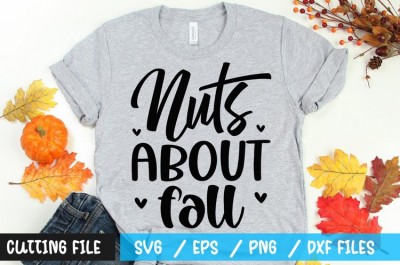 Nuts about fall t-shirt design