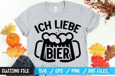 Ich liebe bier t-shirt design