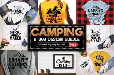 Camping SVG Bundle, Bundle Camper Svg, Adventure Svg Bundle