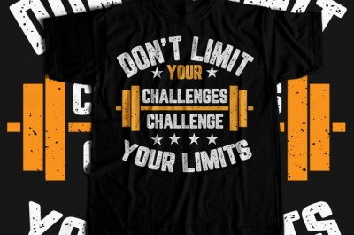 Don't Limit Your Challenges Challene Your Limits T-shirt Design
