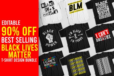 Black Lives Matter T-shirt Design Bundle